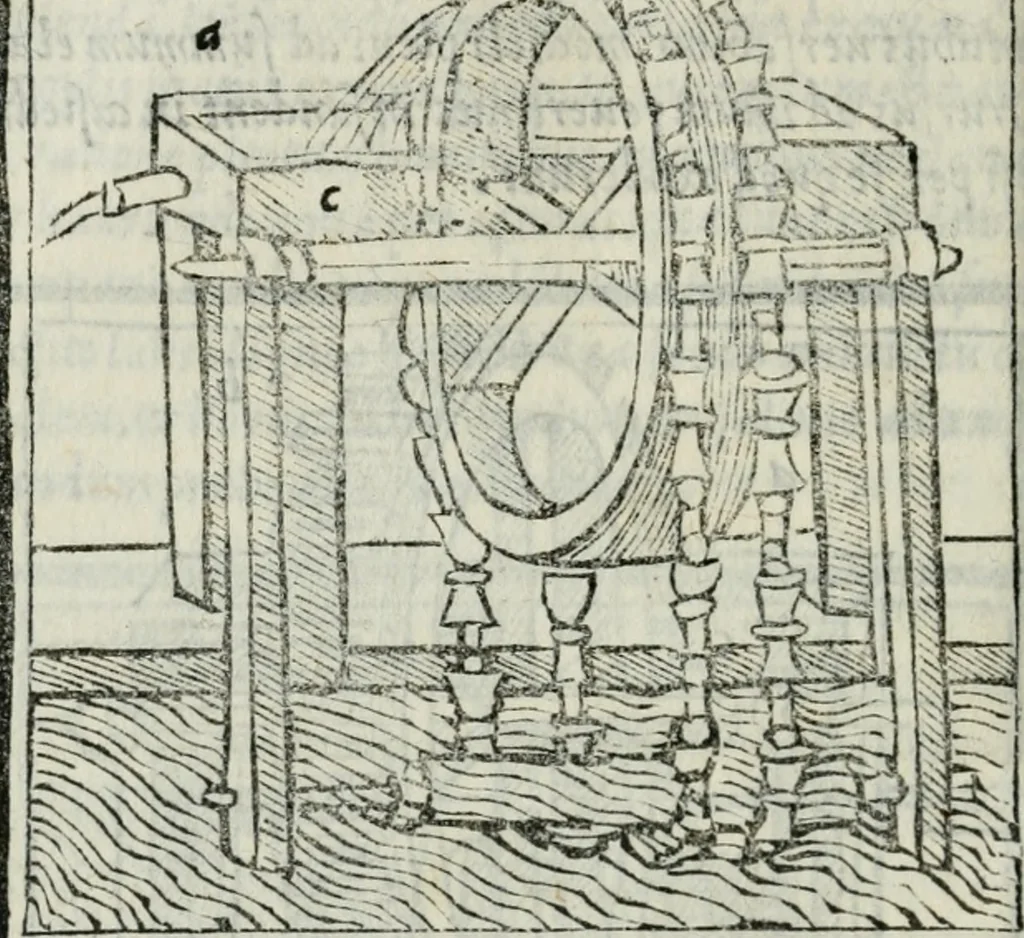 An illustration from Vitrvvivs itervm et Frontinvs, 1513, leaf 357