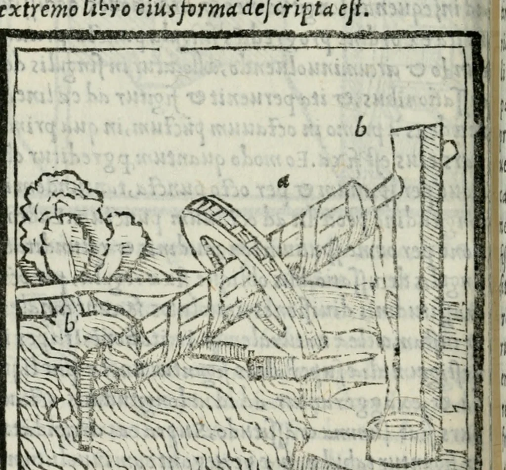 An illustration from Vitrvvivs itervm et Frontinvs, 1513, leaf 361