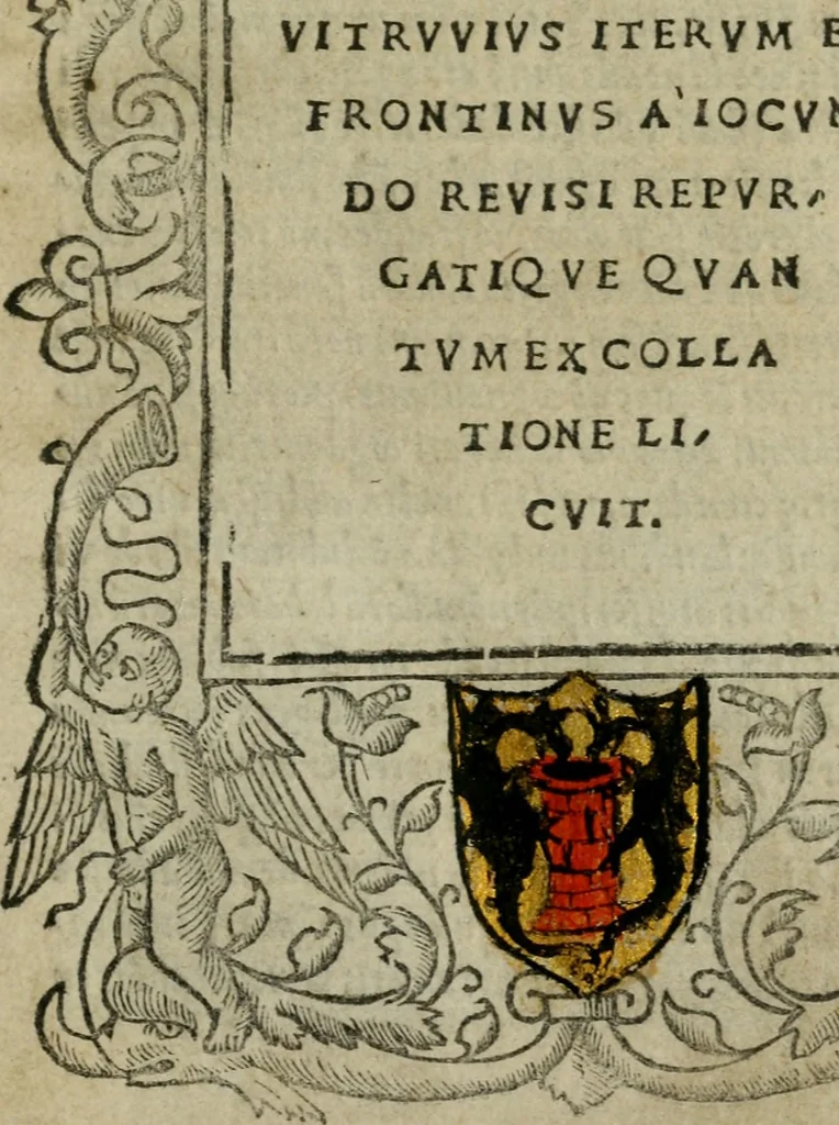 An illustration from Vitrvvivs itervm et Frontinvs, 1513, leaf 8