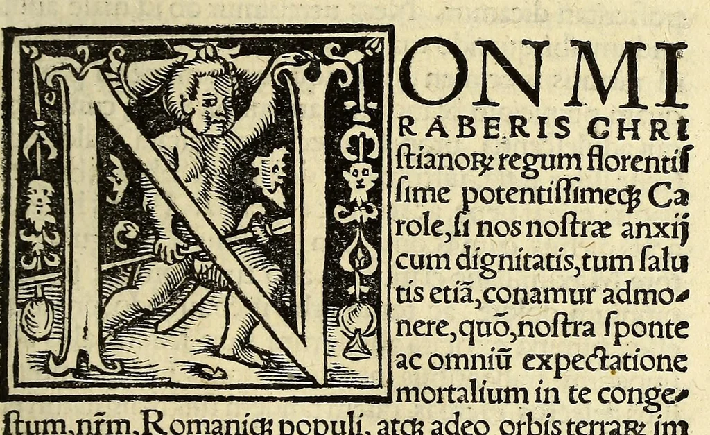 An illustration from Viuat rex Carolus, 1519, leaf 41