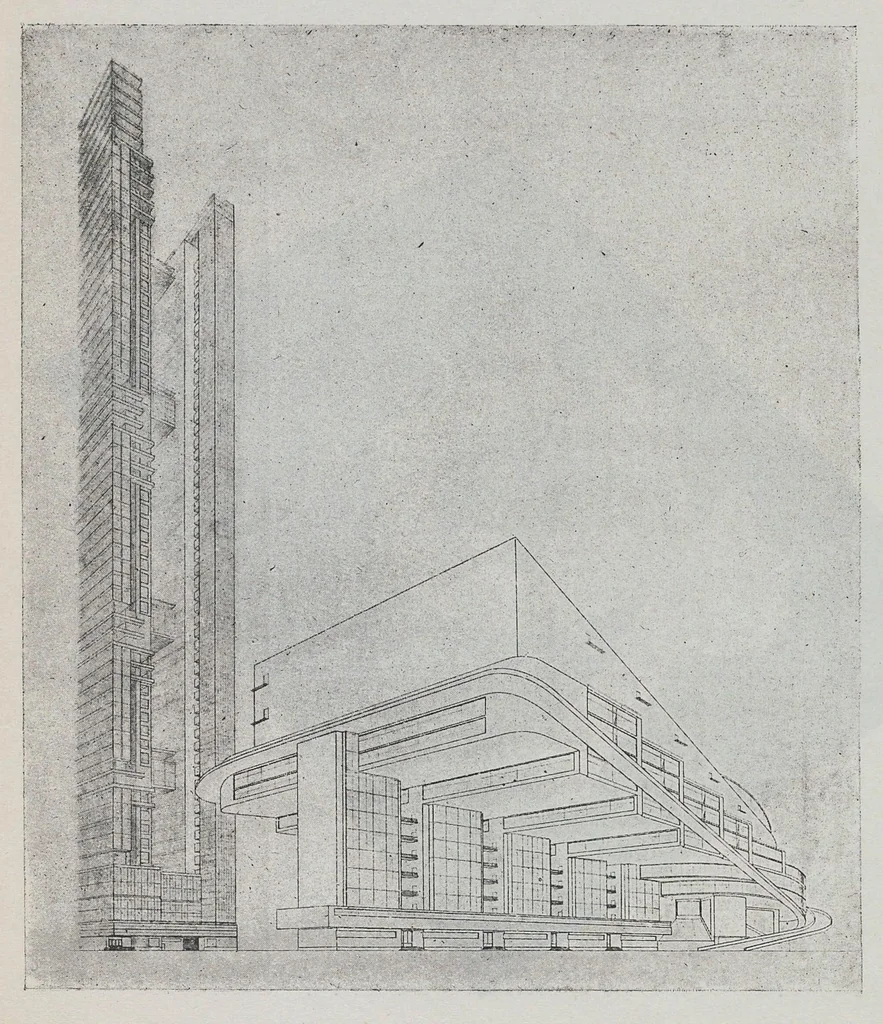 An illustration from Вхутеин : Высший государственный художественно-технический институт в Москве, 1929, leaf 21