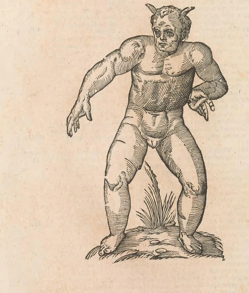 An illustration from Vlyssis Aldrouandi patricii Bononiensis Monstrorum historia : cum Paralipomenis historiae omnium animalium, 1642, leaf 472