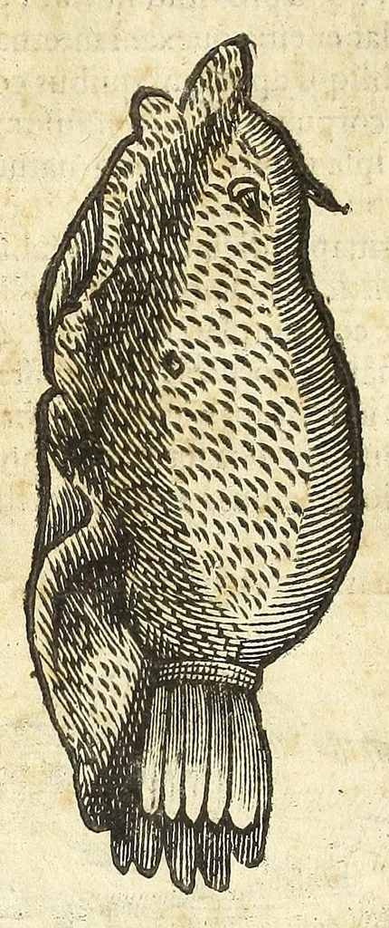 An illustration from Vlyssis Aldrouandi philosophi, et medici Bononiensis De reliquis animalibus exanguibus libri quatuor : post mortem eius editi : nempe de mollibus, crustaceis, testaceis, et zoophytis, 1606, leaf 96