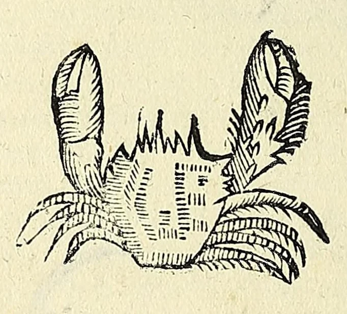 An illustration from Vlyssis Aldrovandi philosophi, et medici Bononiensis, De reliquis animalibus exanguibus libri quatuor, 1606, leaf 210