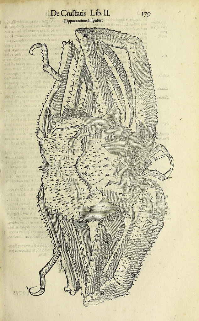 An illustration from Vlyssis Aldrovandi philosophi, et medici Bononiensis De reliquis animalibus exanguibus libri quatuor, 1642, leaf 191
