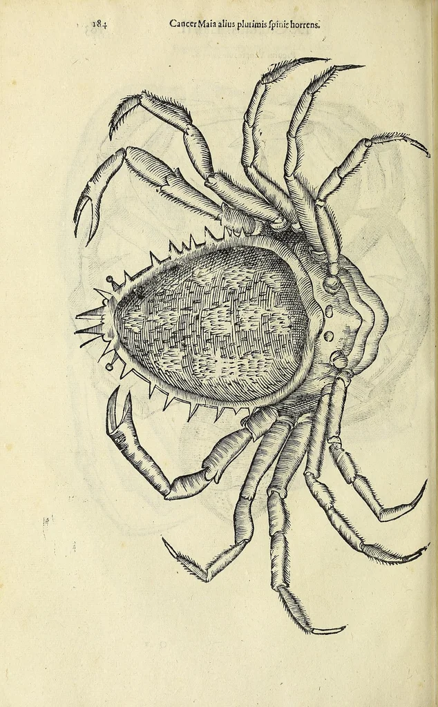 An illustration from Vlyssis Aldrovandi philosophi, et medici Bononiensis De reliquis animalibus exanguibus libri quatuor, 1642, leaf 196