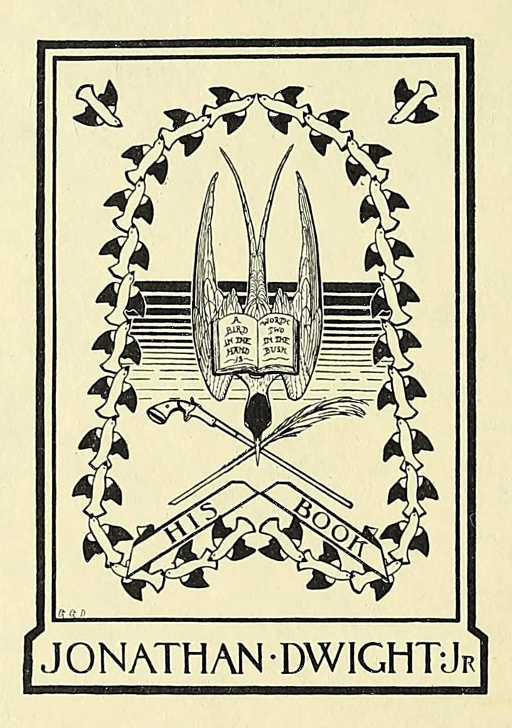 An illustration from Vlyssis Aldrovandi philosophi ac medici Bononiensis historiam naturalem in gymnasio Bononiensi profitentis, Ornithologiae, hoc est, De avibus historiae libri XII ... : cum indice septendecim linguarum copiosissimo, 1599, leaf 2