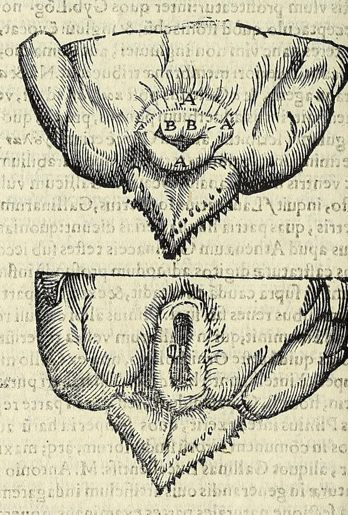 An illustration from Vlyssis Aldrovandi philosophi ac medici Bononiensis historiam naturalem in gymnasio Bononiensi profitentis, Ornithologiae, hoc est, De avibus historiae libri XII ... : cum indice septendecim linguarum copiosissimo, 1599, leaf 218