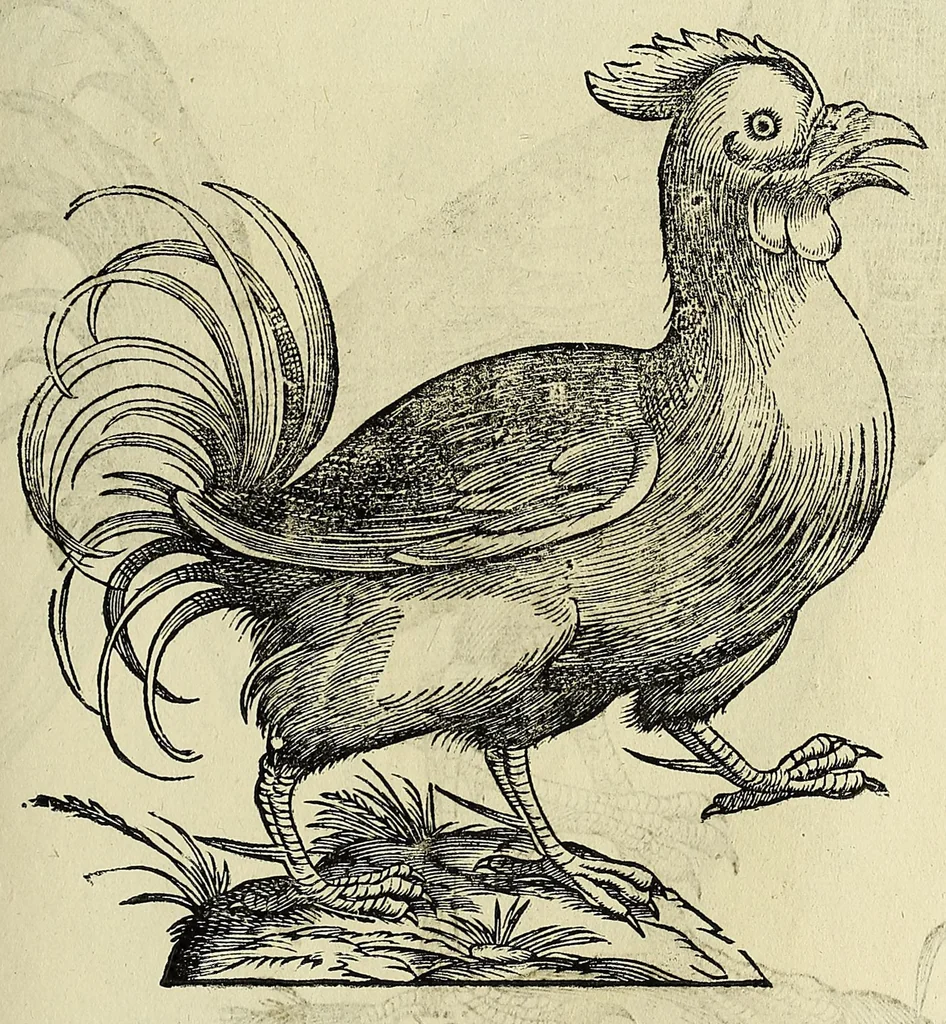 An illustration from Vlyssis Aldrovandi philosophi ac medici Bononiensis historiam naturalem in gymnasio Bononiensi profitentis, Ornithologiae, hoc est, De avibus historiae libri XII ... : cum indice septendecim linguarum copiosissimo, 1599, leaf 337