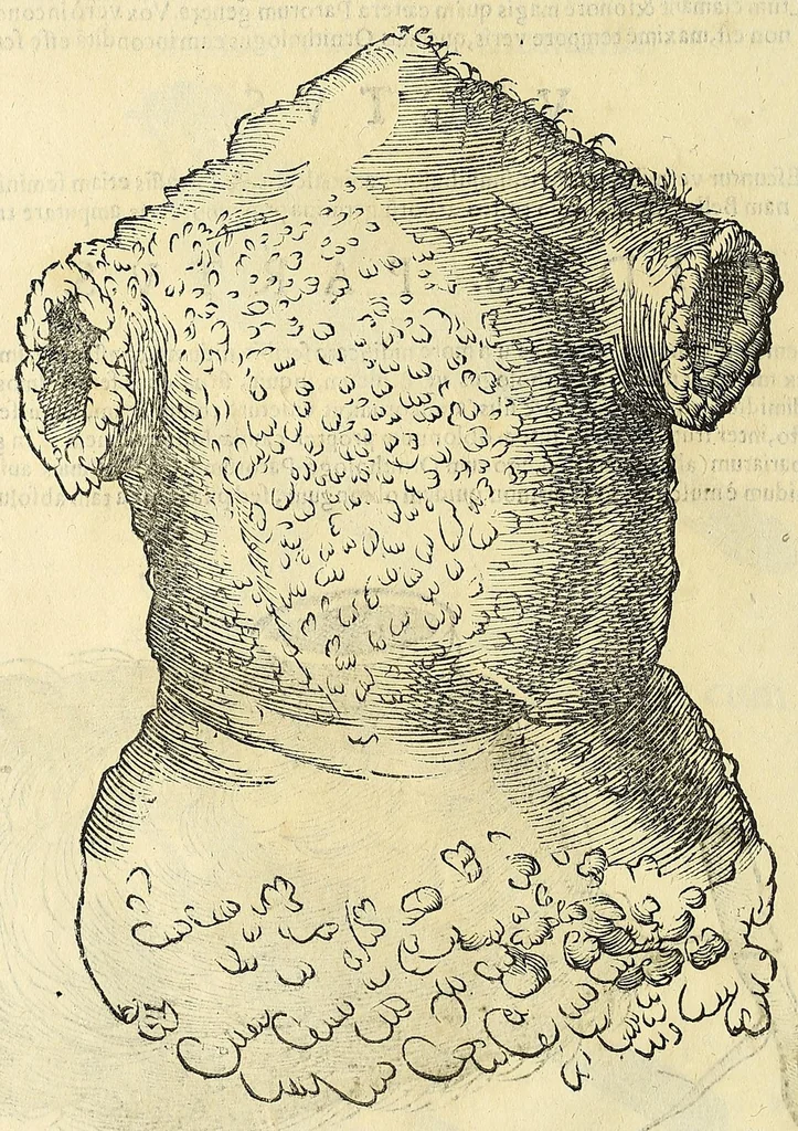 An illustration from Vlyssis Aldrovandi philosophi ac medici Bononiensis historiam naturalem in gymnasio Bononiensi profitentis, Ornithologiae, hoc est, De avibus historiae libri XII ... : cum indice septendecim linguarum copiosissimo, 1599, leaf 736