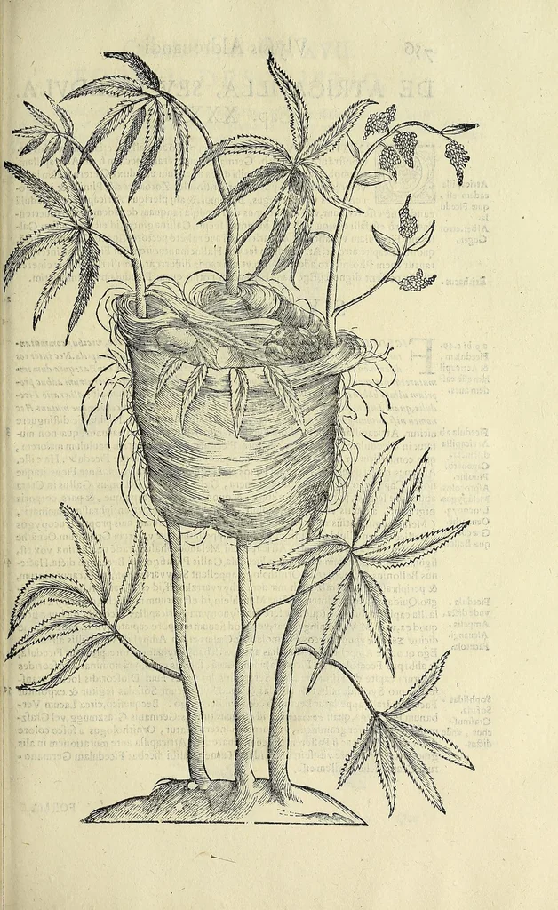 An illustration from Vlyssis Aldrovandi philosophi ac medici Bononiensis historiam naturalem in gymnasio Bononiensi profitentis, Ornithologiae, hoc est, De avibus historiae libri XII ... : cum indice septendecim linguarum copiosissimo, 1599, leaf 773