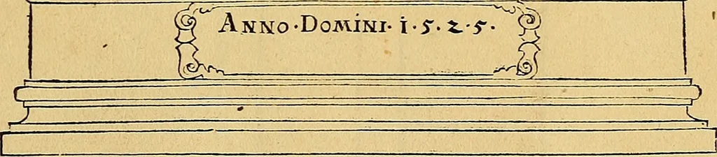 An illustration from Vnderweysung der Messung : mit dem Zirkel vn[d] Richtscheyt in Linien, Ebnen vnnd gantzen Corporen, 1525, leaf 102