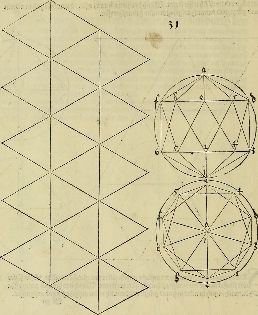An illustration from Vnderweysung der Messung : mit dem Zirkel vn[d] Richtscheyt in Linien, Ebnen vnnd gantzen Corporen, 1525, leaf 143