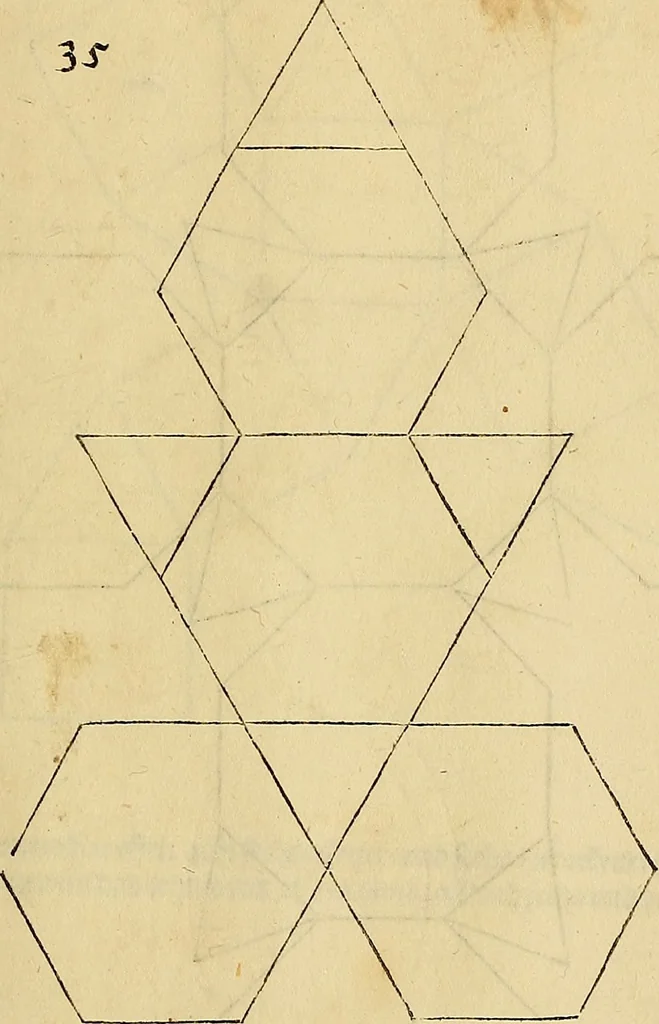 An illustration from Vnderweysung der Messung : mit dem Zirkel vn[d] Richtscheyt in Linien, Ebnen vnnd gantzen Corporen, 1525, leaf 148