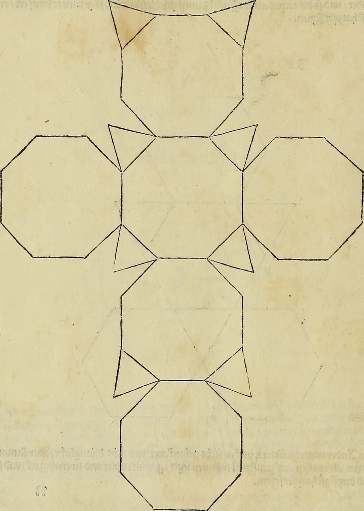 An illustration from Vnderweysung der Messung : mit dem Zirkel vn[d] Richtscheyt in Linien, Ebnen vnnd gantzen Corporen, 1525, leaf 149