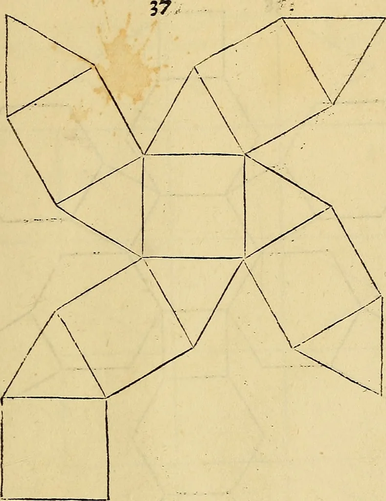 An illustration from Vnderweysung der Messung : mit dem Zirkel vn[d] Richtscheyt in Linien, Ebnen vnnd gantzen Corporen, 1525, leaf 150