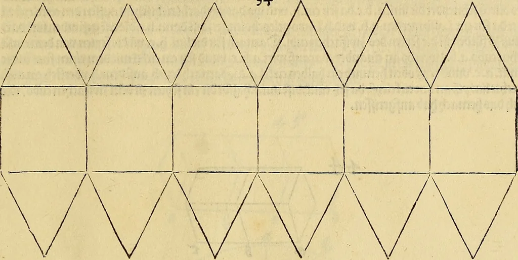An illustration from Vnderweysung der Messung : mit dem Zirkel vn[d] Richtscheyt in Linien, Ebnen vnnd gantzen Corporen, 1525, leaf 156