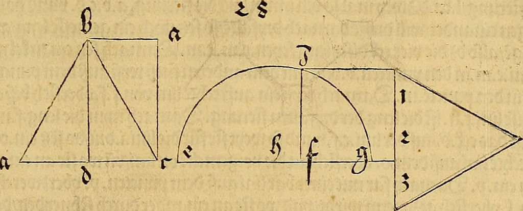 An illustration from Vnderweysung der Messung : mit dem Zirkel vn[d] Richtscheyt in Linien, Ebnen vnnd gantzen Corporen, 1525, leaf 70