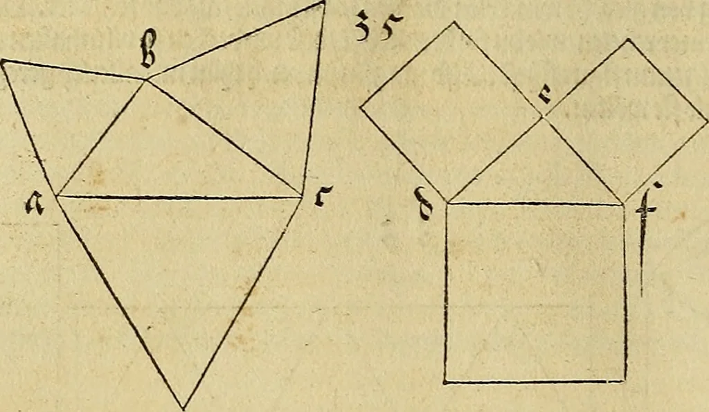 An illustration from Vnderweysung der Messung : mit dem Zirkel vn[d] Richtscheyt in Linien, Ebnen vnnd gantzen Corporen, 1525, leaf 75