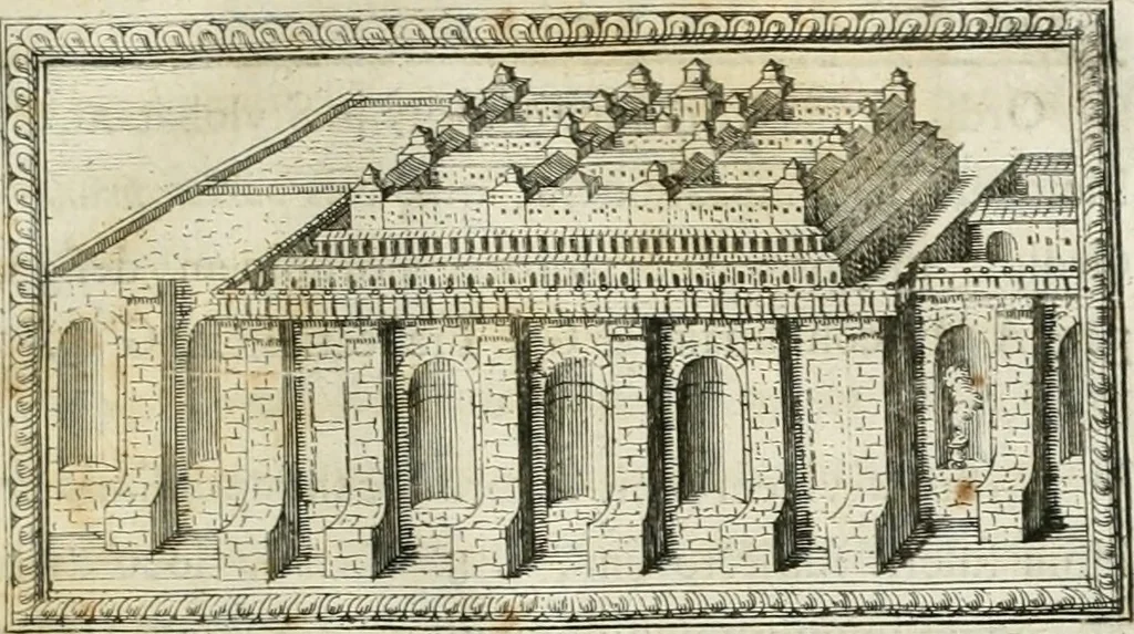 An illustration from Vniversae architecturae civilis elementa, 1756, leaf 158