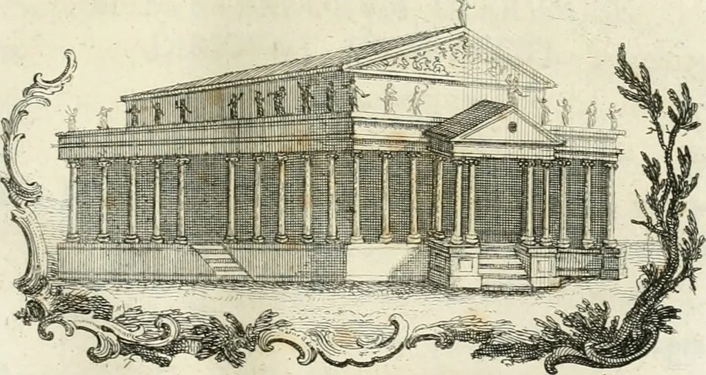 An illustration from Vniversae architecturae civilis elementa, 1756, leaf 242