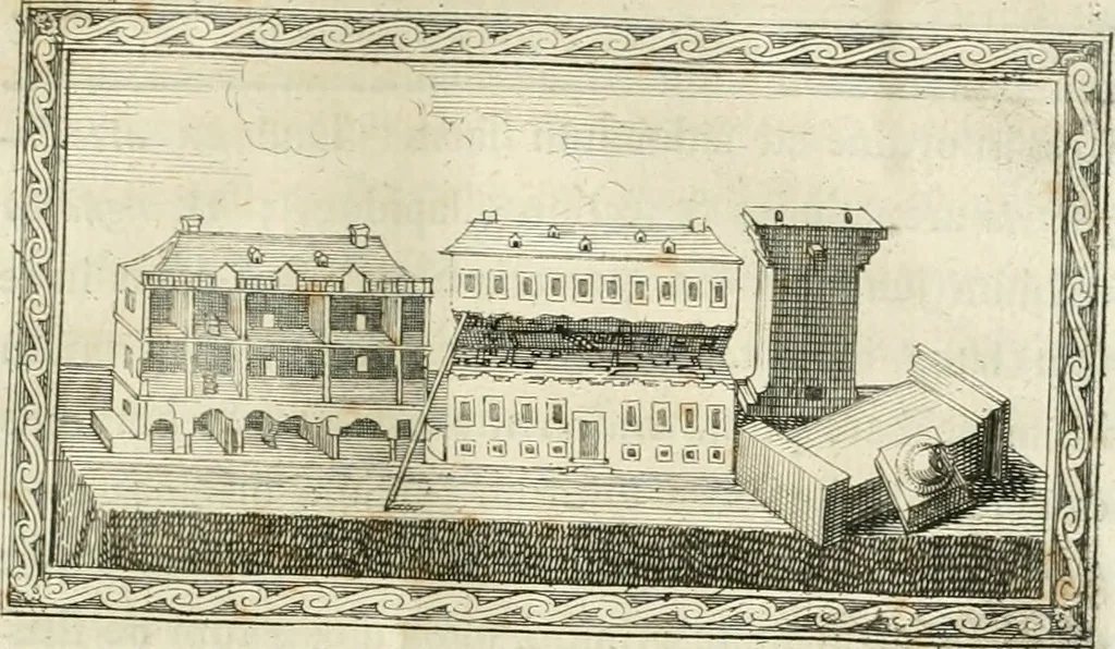 An illustration from Vniversae architecturae civilis elementa, 1756, leaf 244