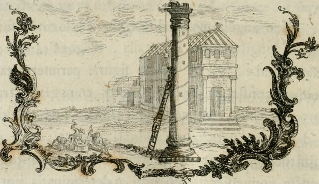 An illustration from Vniversae architecturae civilis elementa, 1756, leaf 287