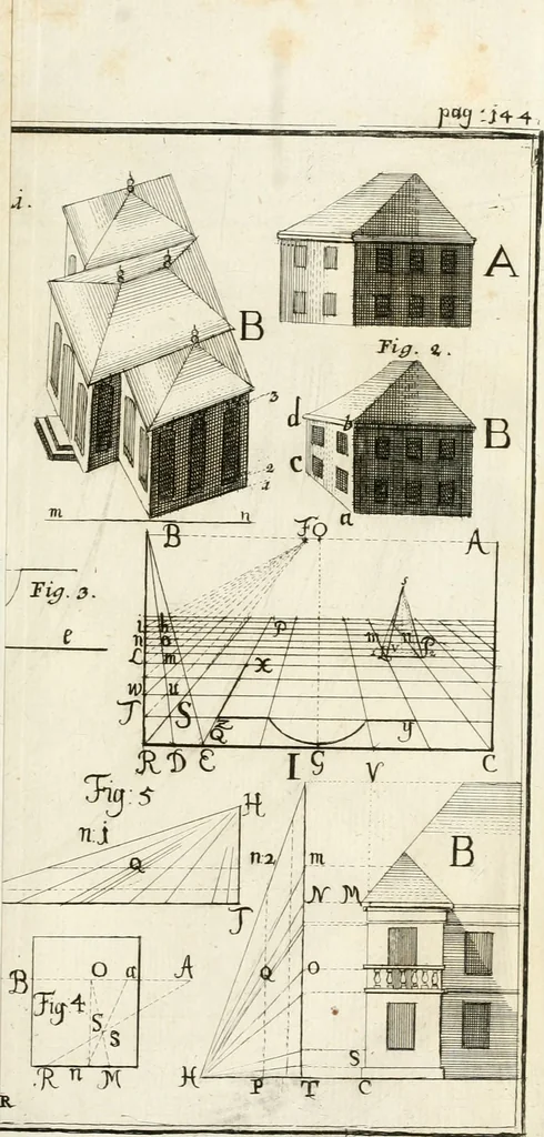 An illustration from Vniversae architecturae civilis elementa, 1756, leaf 308