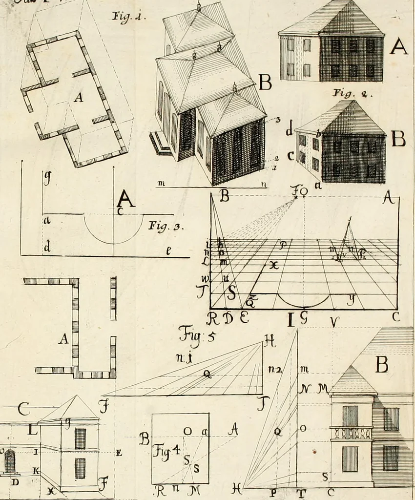 An illustration from Vniversae architecturae civilis elementa, 1756, leaf 309