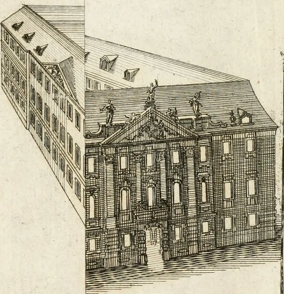An illustration from Vniversae architecturae civilis elementa, 1756, leaf 328