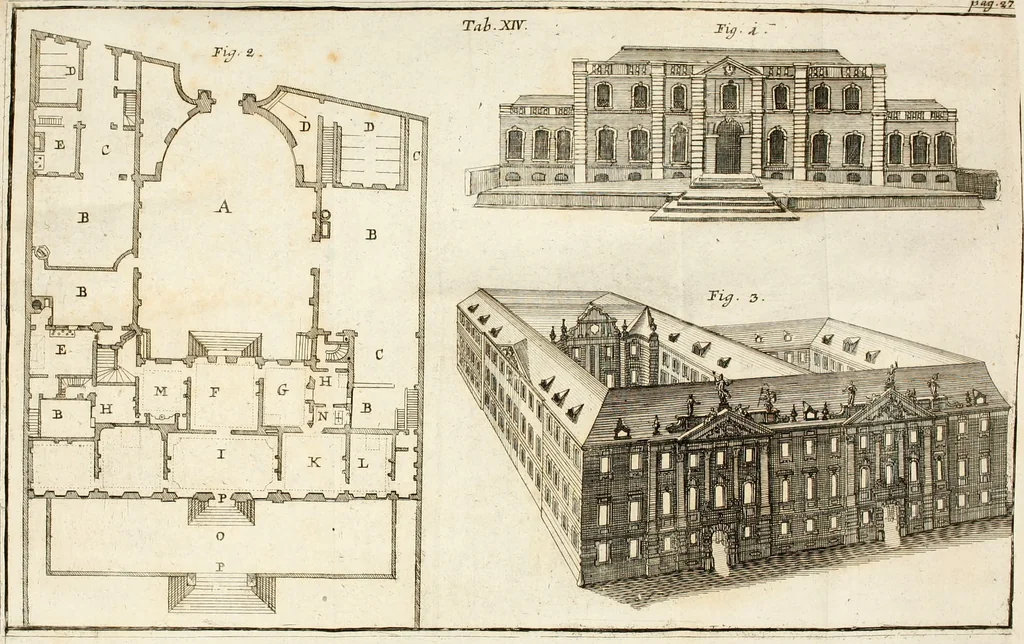 An illustration from Vniversae architecturae civilis elementa, 1756, leaf 329