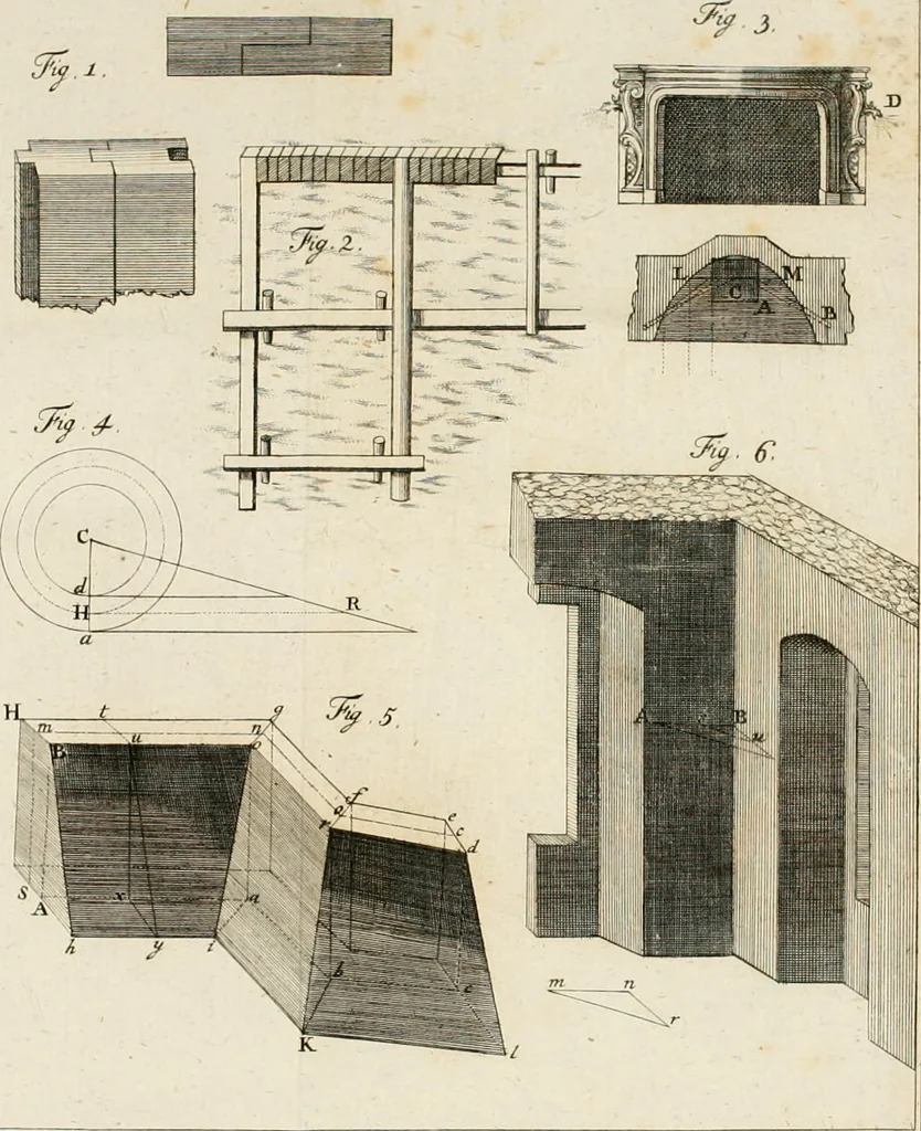 An illustration from Vniversae architecturae civilis elementa, 1756, leaf 331