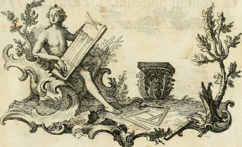 An illustration from Vniversae architecturae civilis elementa, 1756, leaf 8