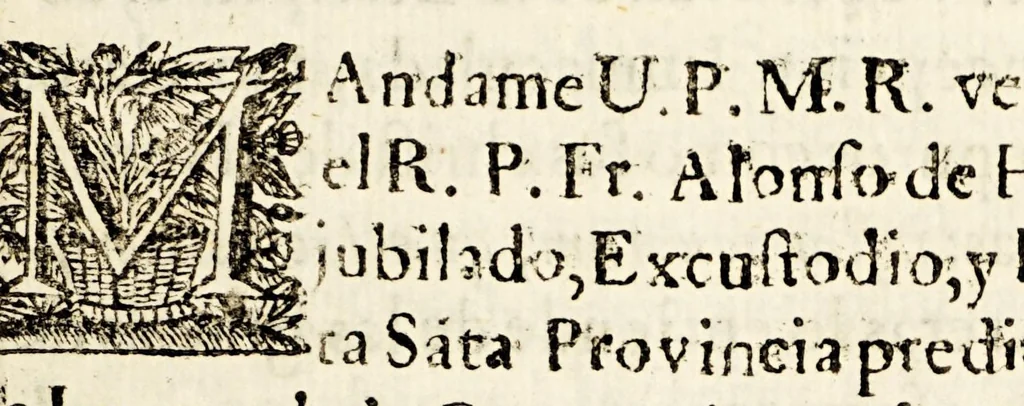 An illustration from Vniversidad florida de horladas voces : diestra capilla de cherubicas, y seraphicas, que celebran devotas la Concepcion Purissima de Maria., 1692, leaf 15
