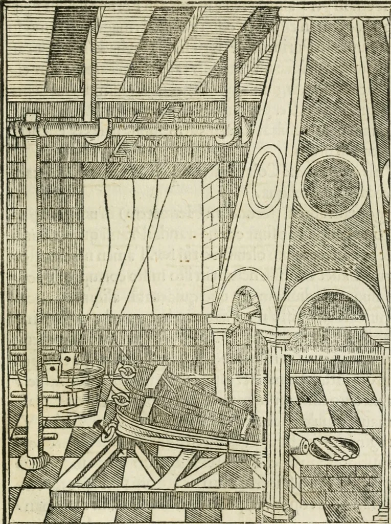 An illustration from Voarchadvmia contra alchi'miam : ars distincta ab archimi'a & sophia : cum additionibus, proportionibus, numeris, & figuris opportunis Ioannis Augustini Panthei Veneti sacerdotis, 1530, leaf 96