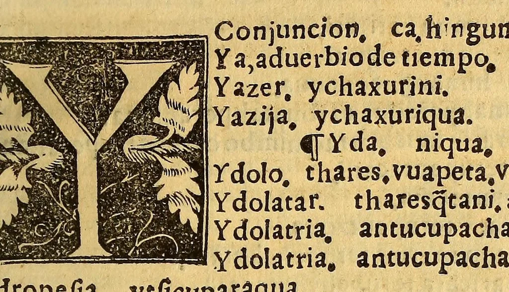 An illustration from Vocabulario en lengua de Mechuacan, 1559, leaf 389