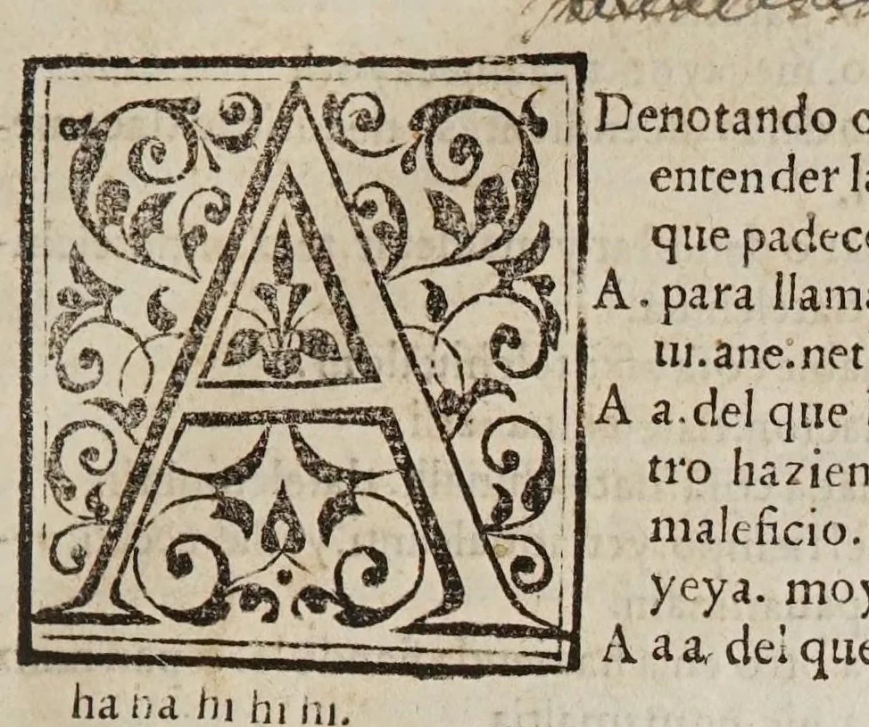An illustration from Vocabulario en lengua castellana y mexicana, 1571, leaf 15