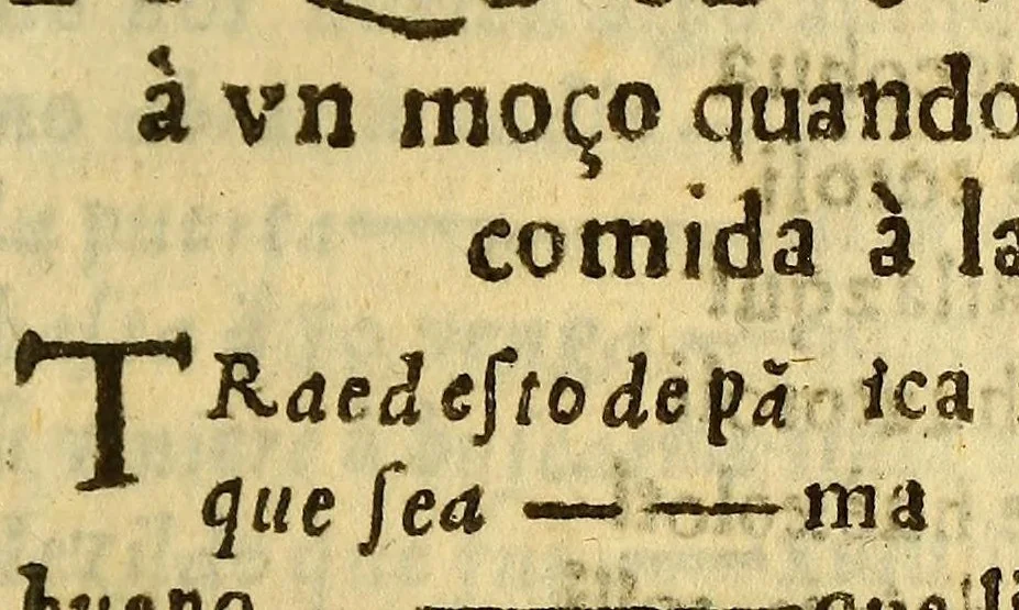 An illustration from Vocabulario manual de las lenguas castellana, y mexicana. : En que se contienen las palabras, preguntas y respuestas mas comunes y ordinarias que se suelen ofrecer en el trato y comunicacion entre Españoles è Indios., 1668, leaf 27