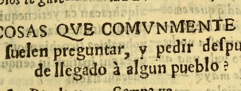 An illustration from Vocabulario manual de las lenguas castellana, y mexicana. : En que se contienen las palabras, preguntas y respuestas mas comunes y ordinarias que se suelen ofrecer en el trato y comunicacion entre Españoles è Indios., 1668, leaf 45