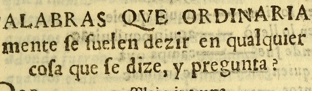 An illustration from Vocabulario manual de las lenguas castellana, y mexicana. : En que se contienen las palabras, preguntas y respuestas mas comunes y ordinarias que se suelen ofrecer en el trato y comunicacion entre Españoles è Indios., 1668, leaf 57