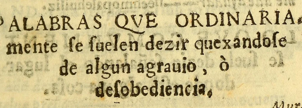 An illustration from Vocabulario manual de las lenguas castellana, y mexicana. : En que se contienen las palabras, preguntas y respuestas mas comunes y ordinarias que se suelen ofrecer en el trato y comunicacion entre Españoles è Indios., 1668, leaf 61