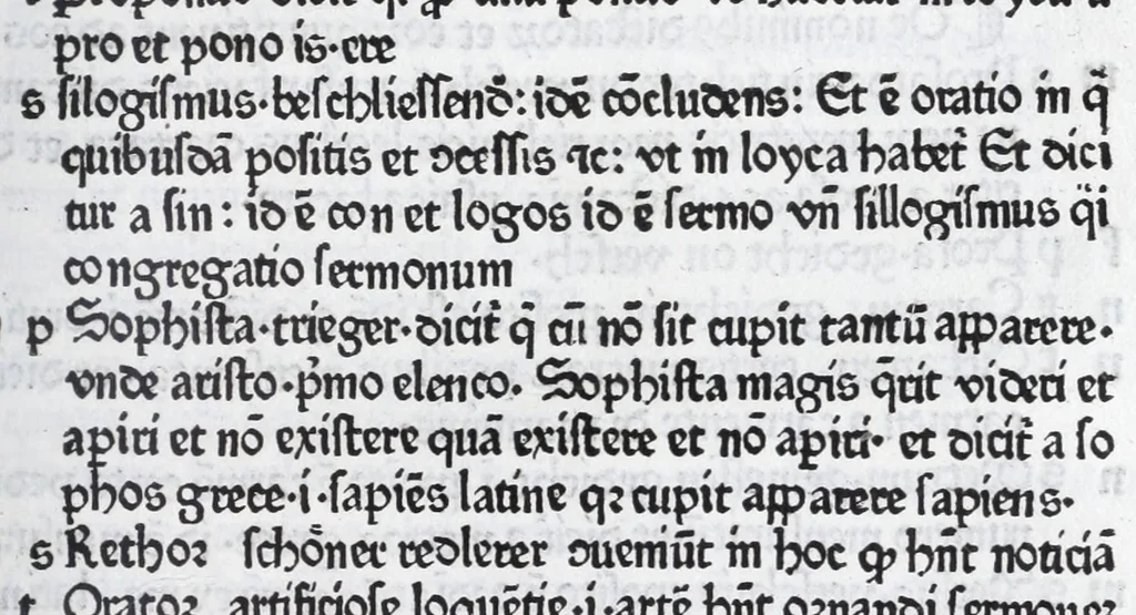 An illustration from Vocabularius rerum, leaf 171