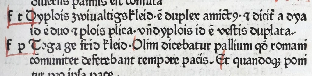 An illustration from Vocabularius rerum, leaf 53