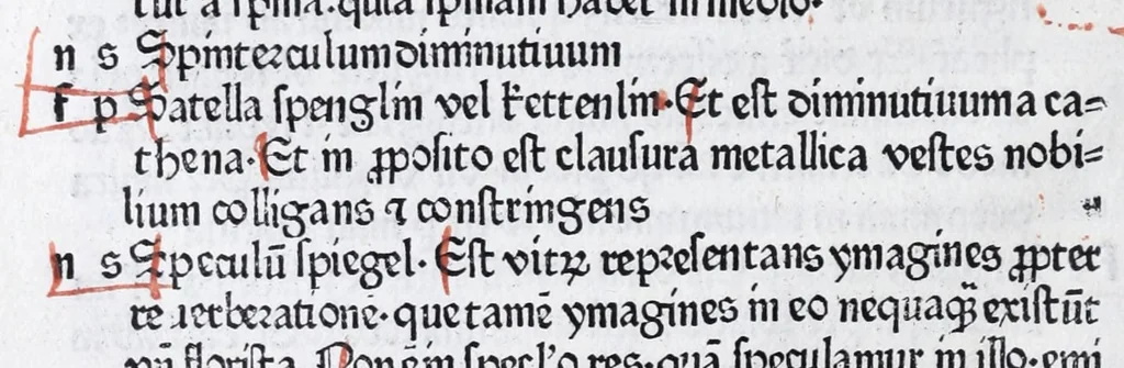An illustration from Vocabularius rerum, leaf 60