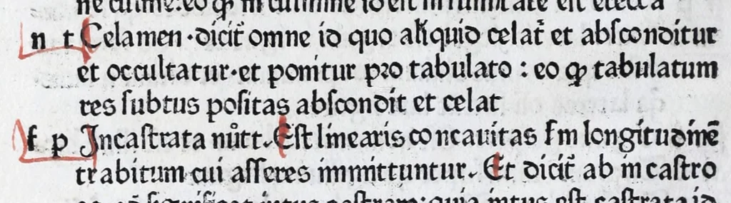 An illustration from Vocabularius rerum, leaf 80
