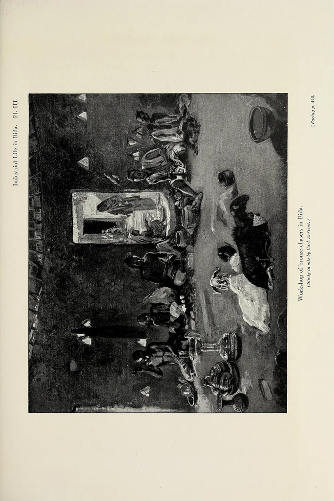 An illustration from The voice of Africa; being an account of the travels of the German Inner African Exploration Expedition in the years 1910-1912, 1913, leaf 157