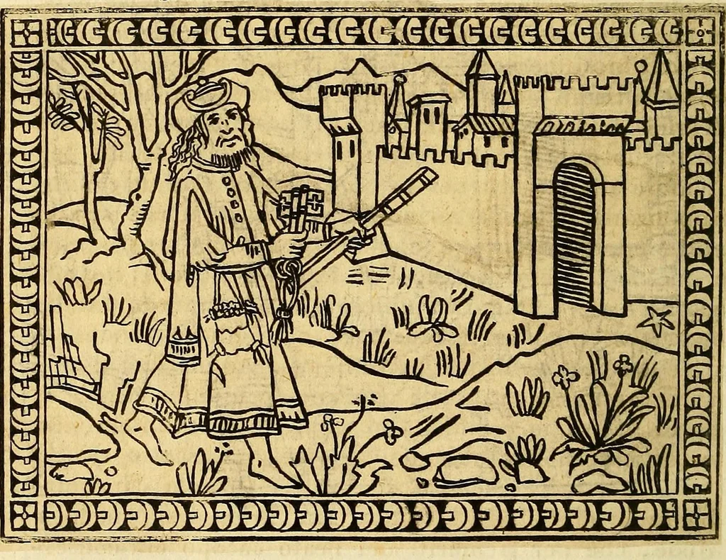 An illustration from Volgarizzamento del libro de' costumi e degli offizii de' nobili sopra il giuoco degli scacchi di frate Jacopo da Cessole, tratto nuovamente da un codice Magliabechiano, 1829, leaf 134