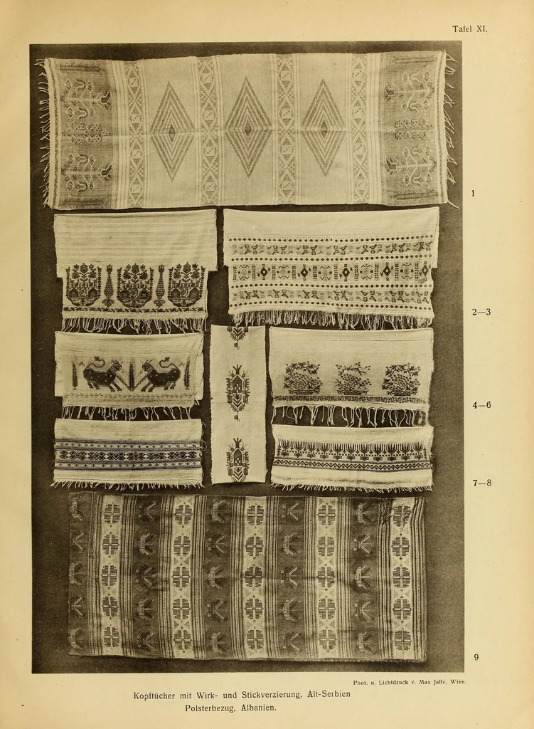 An illustration from Volkskunst der Balkanländer in ihren grundlagen, 1919, leaf 105