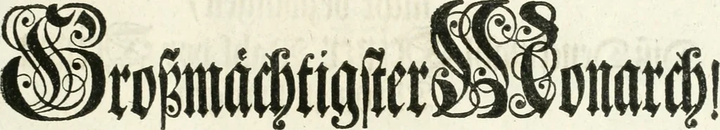 An illustration from Vollständiges Diarium von den merckwürdigsten Begebenheiten die sich vor, in und nach der höchst-beglückten Wahl und Crönung des allerdurchlauchtigsten, grossmächtigsten und unüberwindlichsten Fürsten und Herrn, Herrn Carls des VII., erwehlten Römischen Kaysers ... im gantzen Heil. Röm. Reich, und sonderlich in dieser freyen Reichs- und Wahl-Stadt Franckfurt am Mayn zugetragen : nebst umständlicher Beschreibung der Ein- und Aufzüge, Freuden-Feste, und übrigen feyerlichen Handlungen, sammt vielen Urkunden, Portraits, und andern Kupferstichen : auch einem Anhang von Beylagen, und ausführlichem Register .., 1742, leaf 28