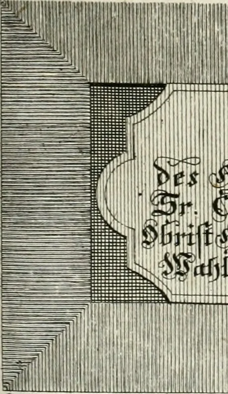 An illustration from Vollständiges Diarium von den merckwürdigsten Begebenheiten die sich vor, in und nach der höchst-beglückten Wahl und Crönung des allerdurchlauchtigsten, grossmächtigsten und unüberwindlichsten Fürsten und Herrn, Herrn Carls des VII., erwehlten Römischen Kaysers ... im gantzen Heil. Röm. Reich, und sonderlich in dieser freyen Reichs- und Wahl-Stadt Franckfurt am Mayn zugetragen : nebst umständlicher Beschreibung der Ein- und Aufzüge, Freuden-Feste, und übrigen feyerlichen Handlungen, sammt vielen Urkunden, Portraits, und andern Kupferstichen : auch einem Anhang von Beylagen, und ausführlichem Register .., 1742, leaf 734